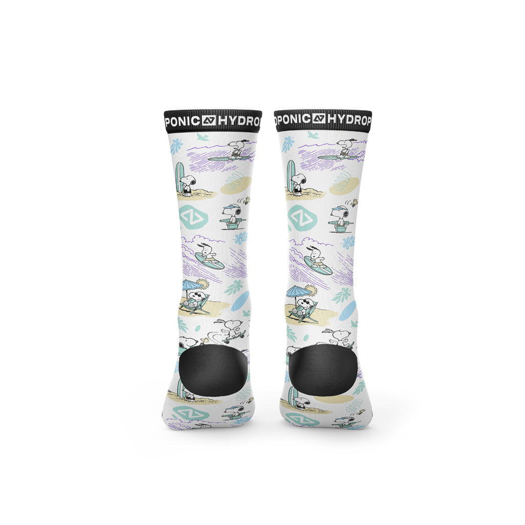 Șosete PEANUTS Beach White  Șosete unisex cu imprimeu oficial PEANUTS x Hydroponic