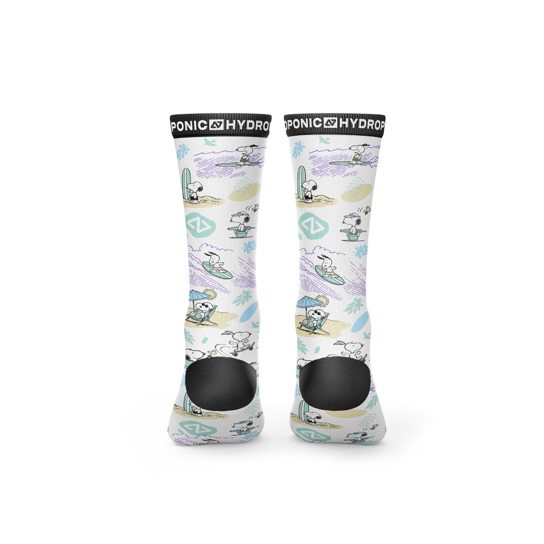 Șosete PEANUTS Beach White  Șosete unisex cu imprimeu oficial PEANUTS x Hydroponic