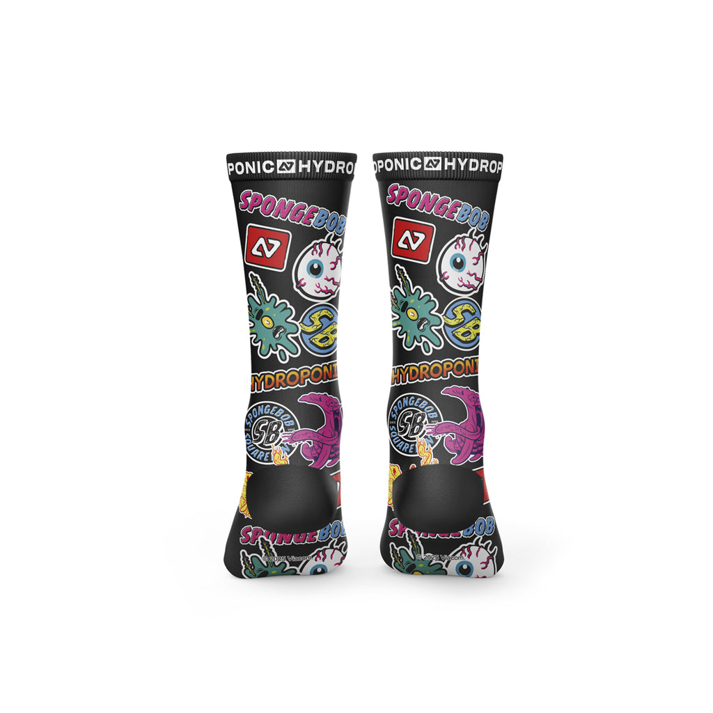 Șosete SpongeBob Stickers Black  SpongeBob SquarePants x Hydroponic Official Collaboration