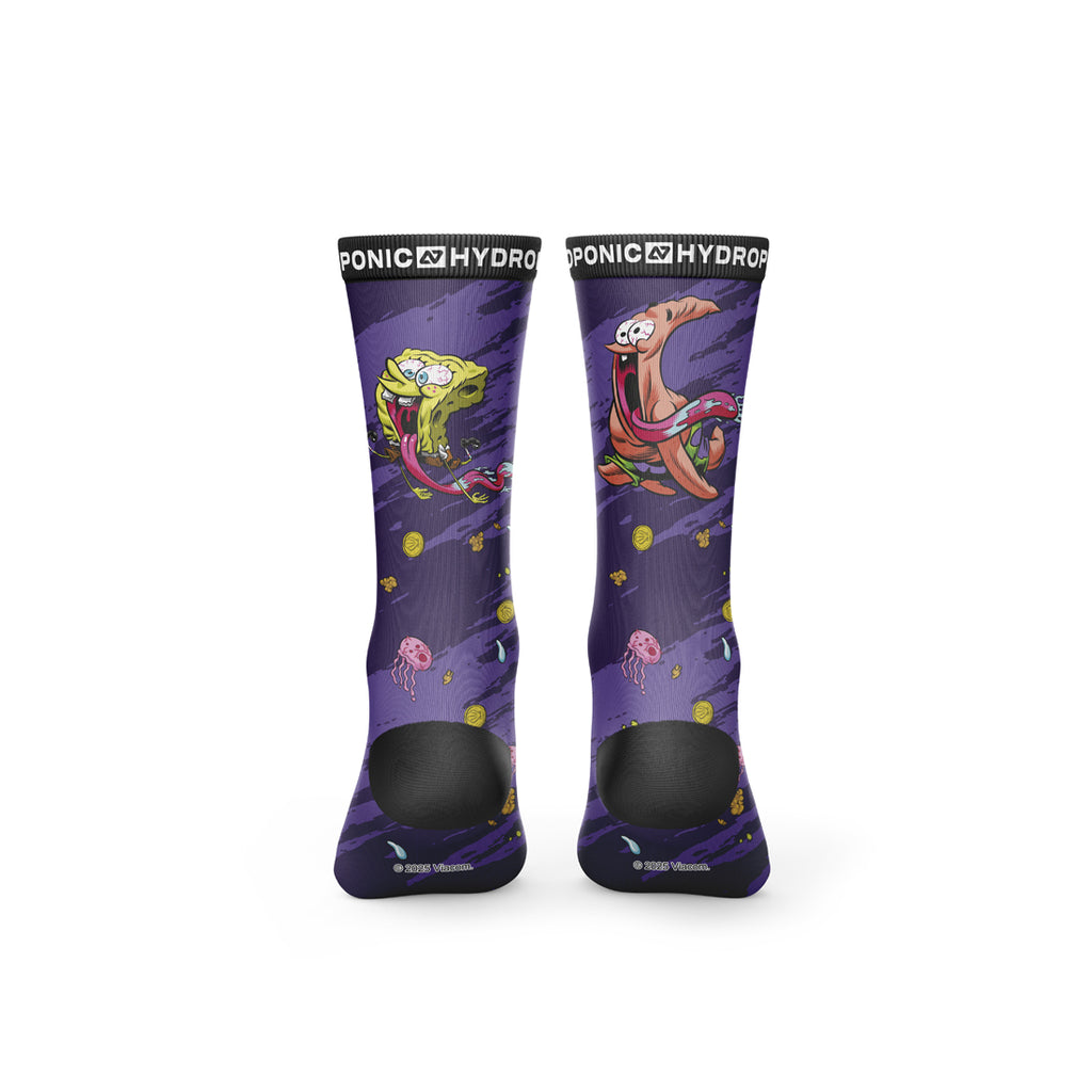 Șosete SpongeBob Run Purple&nbsp; SpongeBob SquarePants x Hydroponic Official Collaboration