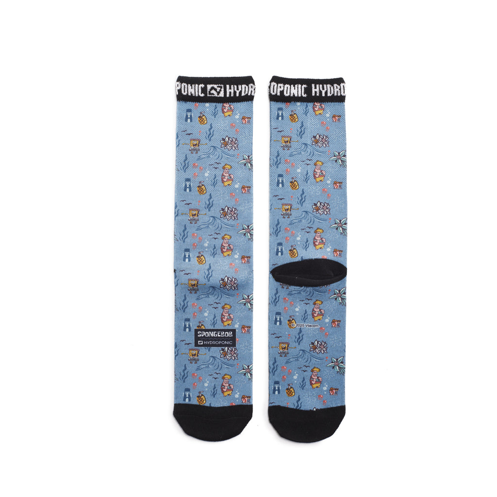 Șosete SpongeBob Hawaiian Teal  SpongeBob SquarePants x Hydroponic Official Collaboration