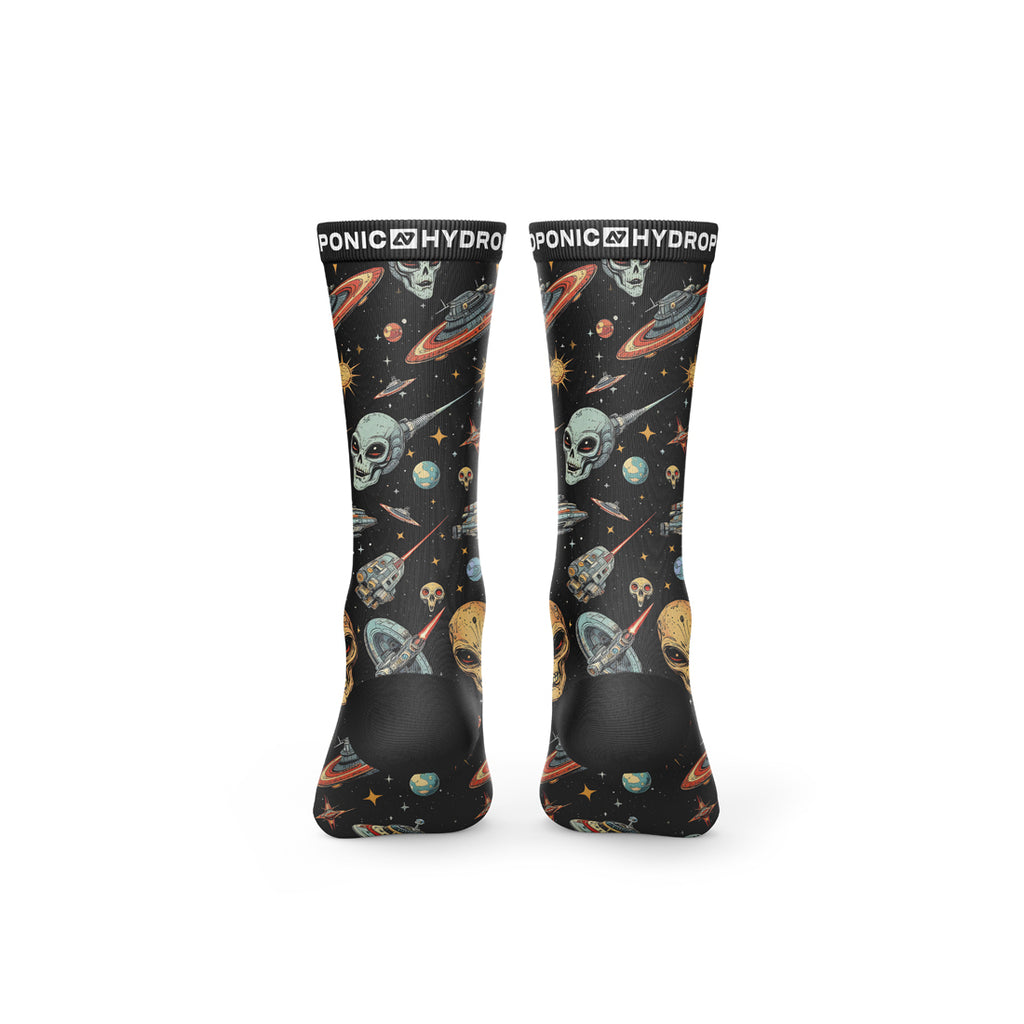 Șosete FLAGSHIP Black Space Șosete unisex cu imprimeu inspirat de univers