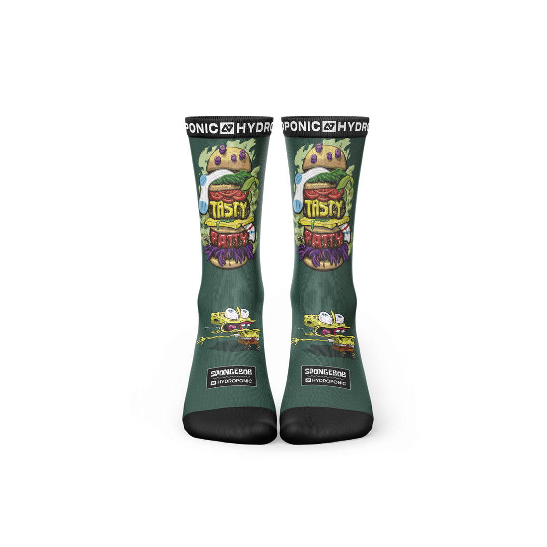 Șosete SpongeBob BURGER Green  Șosete Unisex Premium din Colecția Oficială SpongeBob SquarePants