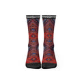Șosete FLAGSHIP Navajo Burgundy – Șosete unisex cu imprimeu inspirat din motive etnice