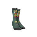 Șosete SpongeBob BURGER Green  Șosete Unisex Premium din Colecția Oficială SpongeBob SquarePants
