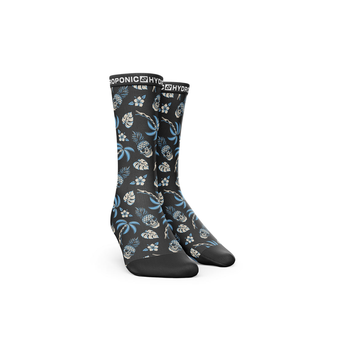 Șosete FLAGSHIP Black Tropical – Șosete unisex cu imprimeu tropical și confort premium