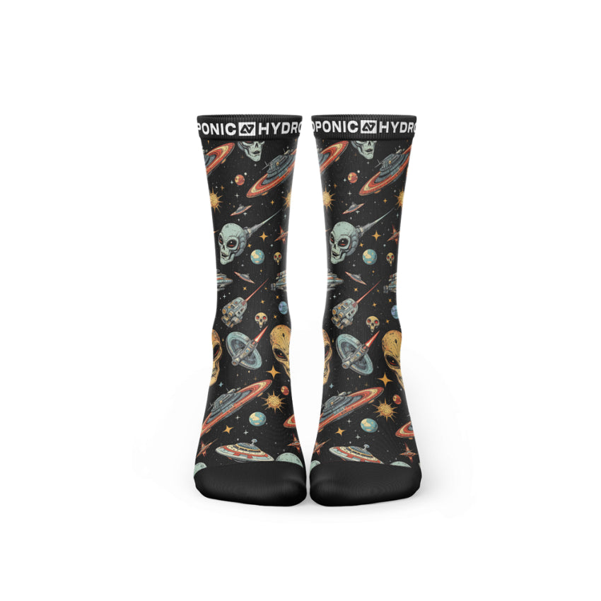 Șosete FLAGSHIP Black Space Șosete unisex cu imprimeu inspirat de univers