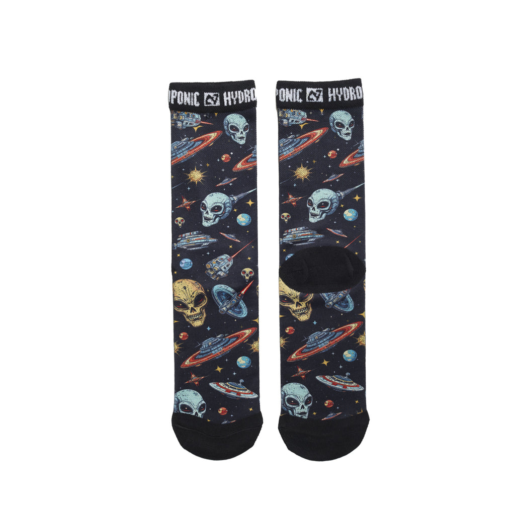 Șosete FLAGSHIP Black Space Șosete unisex cu imprimeu inspirat de univers