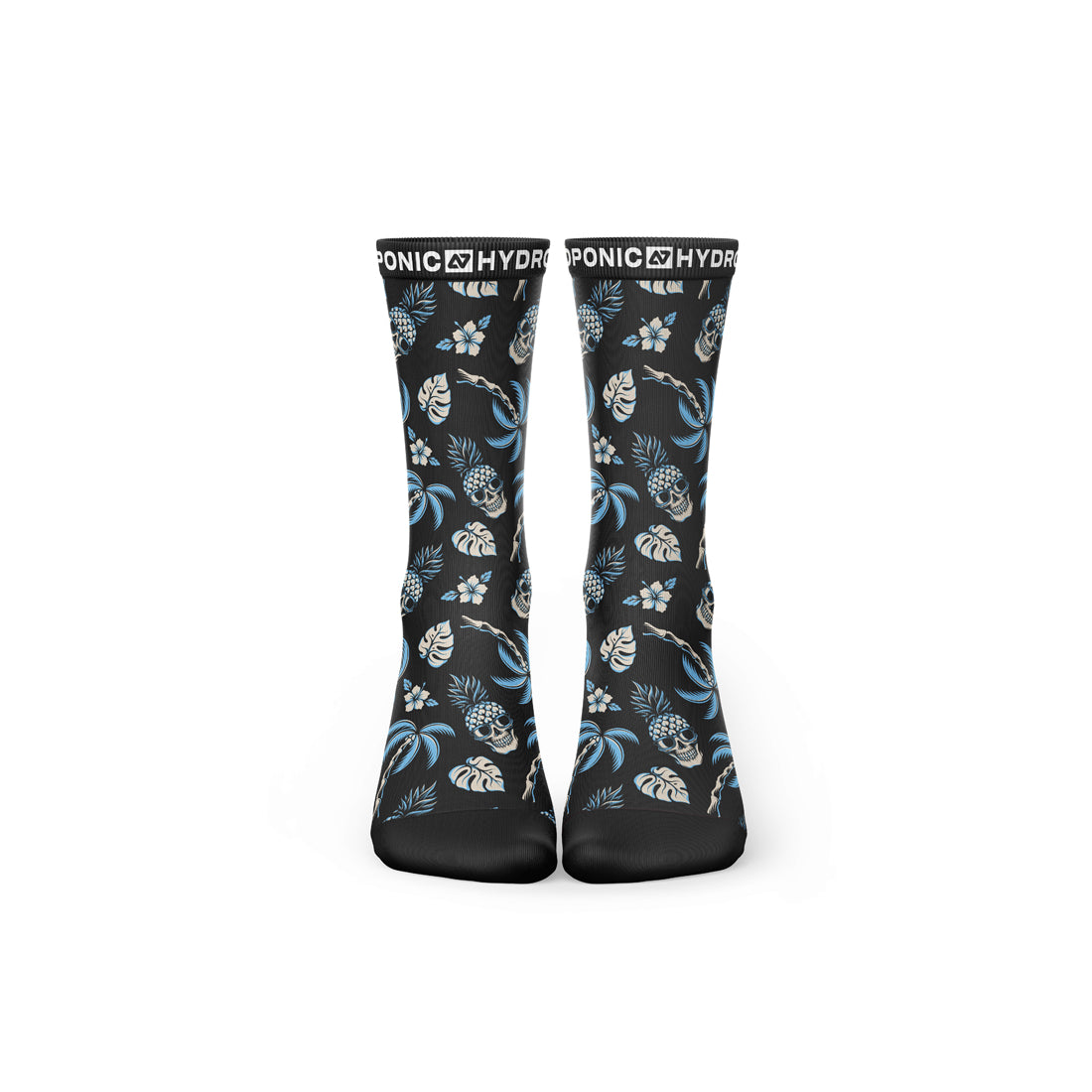 Șosete FLAGSHIP Black Tropical – Șosete unisex cu imprimeu tropical și confort premium