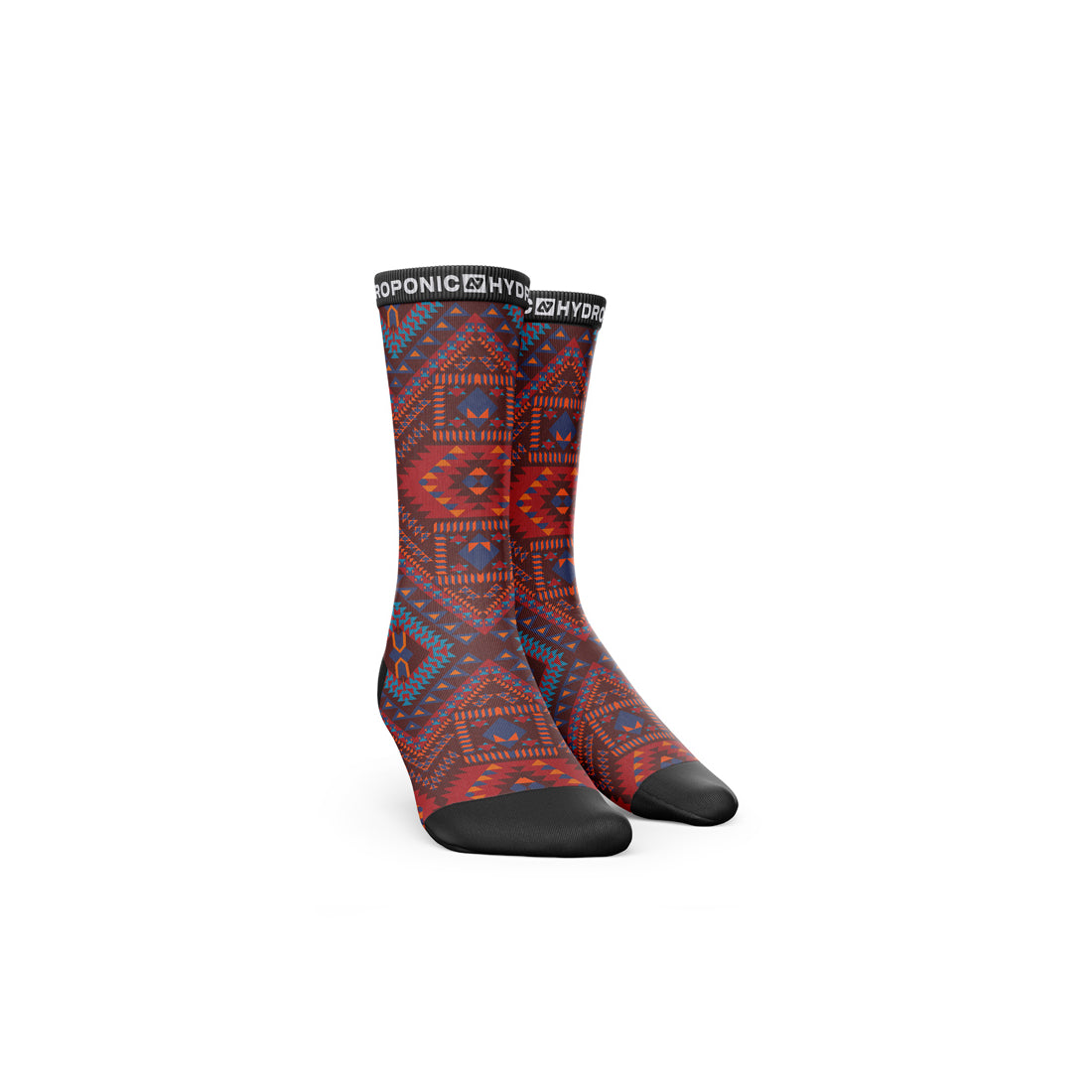Șosete FLAGSHIP Navajo Burgundy – Șosete unisex cu imprimeu inspirat din motive etnice
