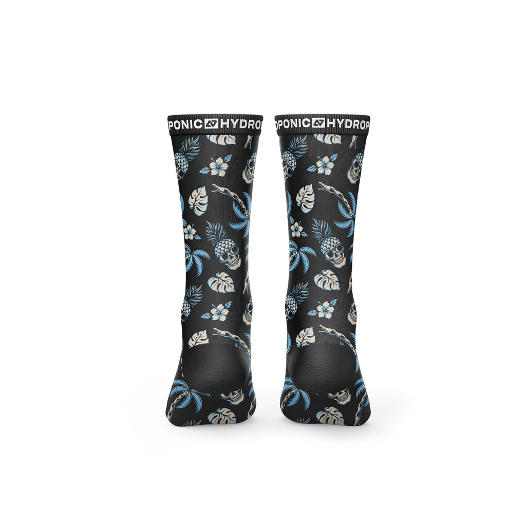 Șosete FLAGSHIP Black Tropical – Șosete unisex cu imprimeu tropical și confort premium