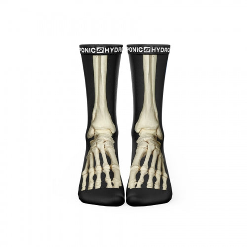 Șosete FLAGSHIP Skeleton Black   Șosete Unisex din Bumbac cu Imprimeu Skeleton