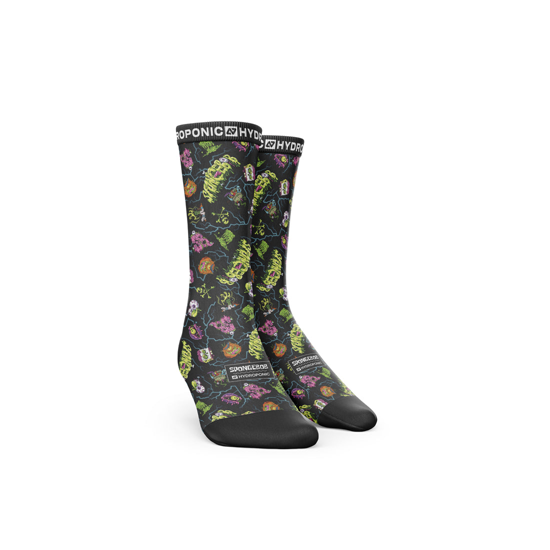 Șosete SpongeBob HALLOWEEN Black  Șosete Unisex Premium cu Design Oficial SpongeBob SquarePants