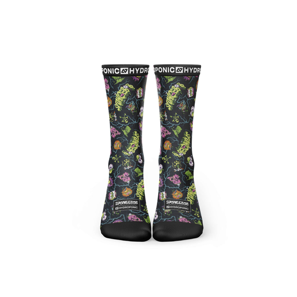 Șosete SpongeBob HALLOWEEN Black  Șosete Unisex Premium cu Design Oficial SpongeBob SquarePants
