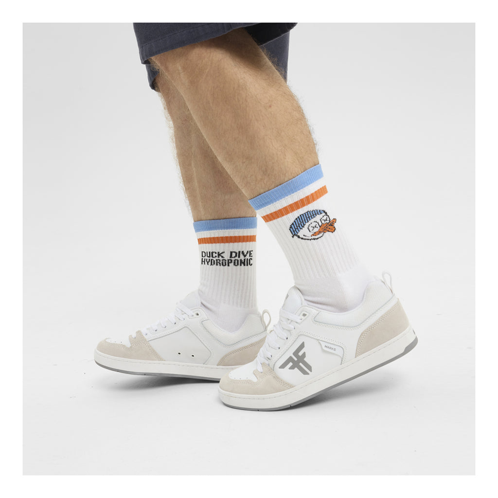 Șosete DUCK White  Șosete unisex din bumbac cu imprimeu original
