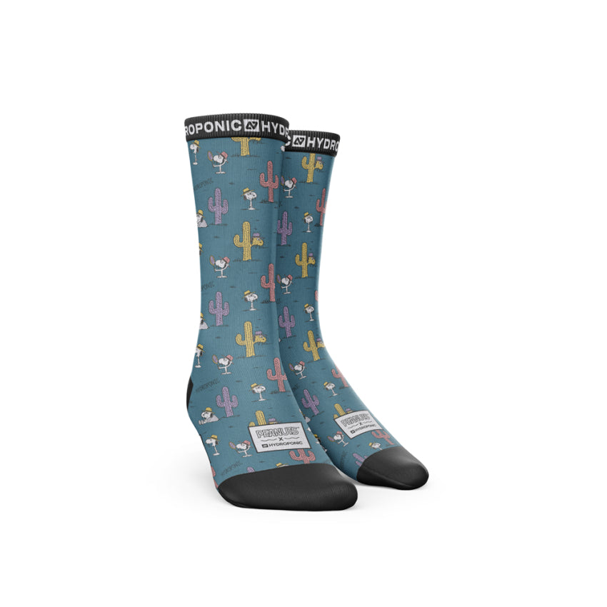 Șosete PEANUTS Cactus Green Șosete unisex cu imprimeu oficial PEANUTS x Hydroponic