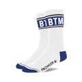 Șosete Prowler BTM Alb/Albastru – Șosete din bumbac premium cu design original