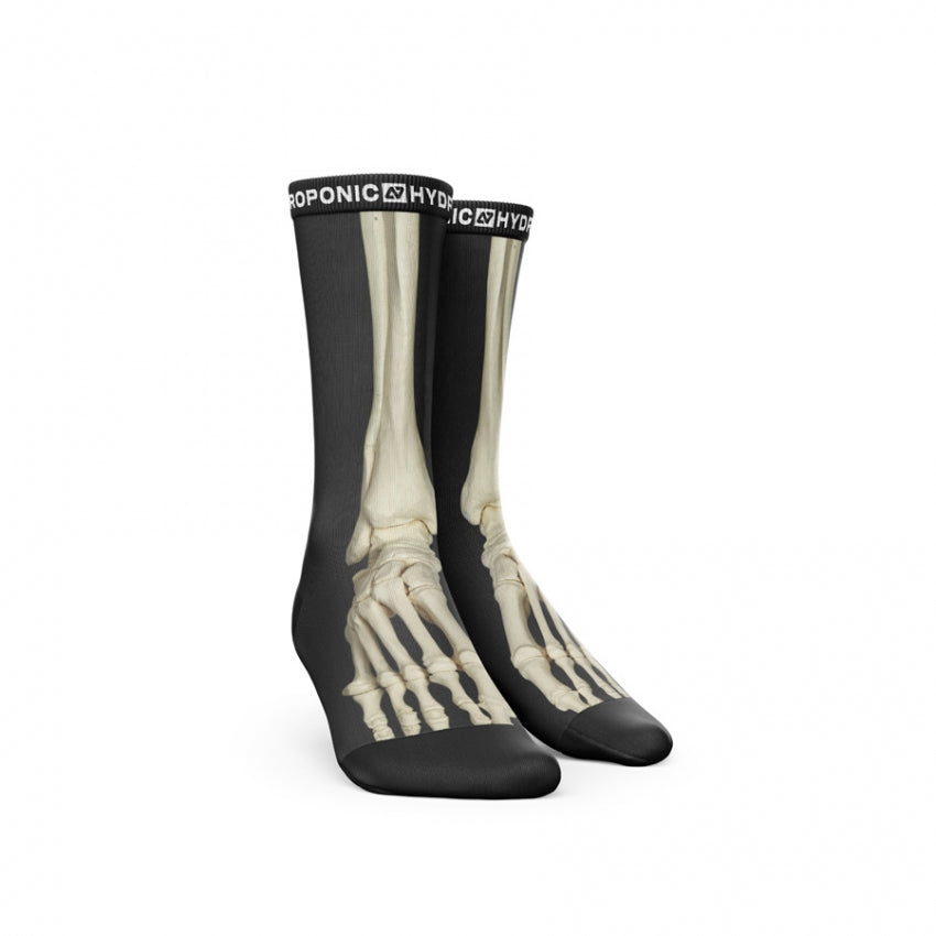 Șosete FLAGSHIP Skeleton Black   Șosete Unisex din Bumbac cu Imprimeu Skeleton