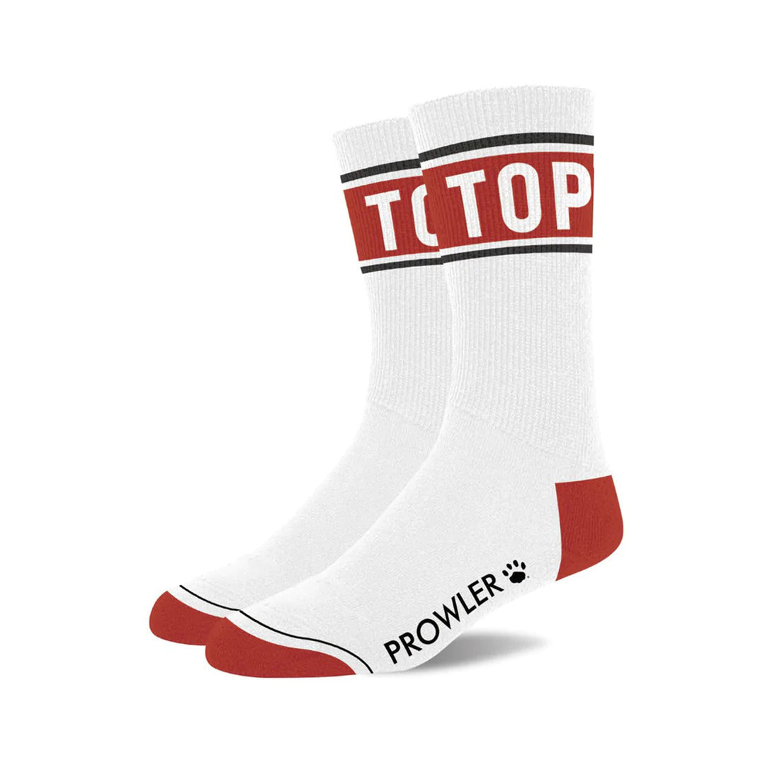 Șosete Prowler TOP Alb/Roșu – Șosete din bumbac cu design modern și confort premium